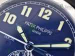 Calatrava 5524G Pilot Travel Time GRF Blue Dial on Black Leather Strap MIYOTA 9015 - Image 3