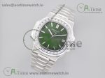 Nautilus 5711/1A PPF 1:1 Best Edition Green Dial Diamonds Bezel on SS Bracelet 324CS (Free box) V4