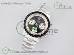 Daytona Newman Sandblasted SS Black/White Dial on SS Bracelet A7750