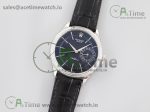 Cellini 50519 SS EWF 1:1 Best Edition Black Dial on Black Leather Strap SA3165