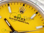 Oyster Perpetual 36mm 126000 EWF 1:1 Best Edition 904L Steel Yellow Dial on SS Bracelet SA3230 - Image 3