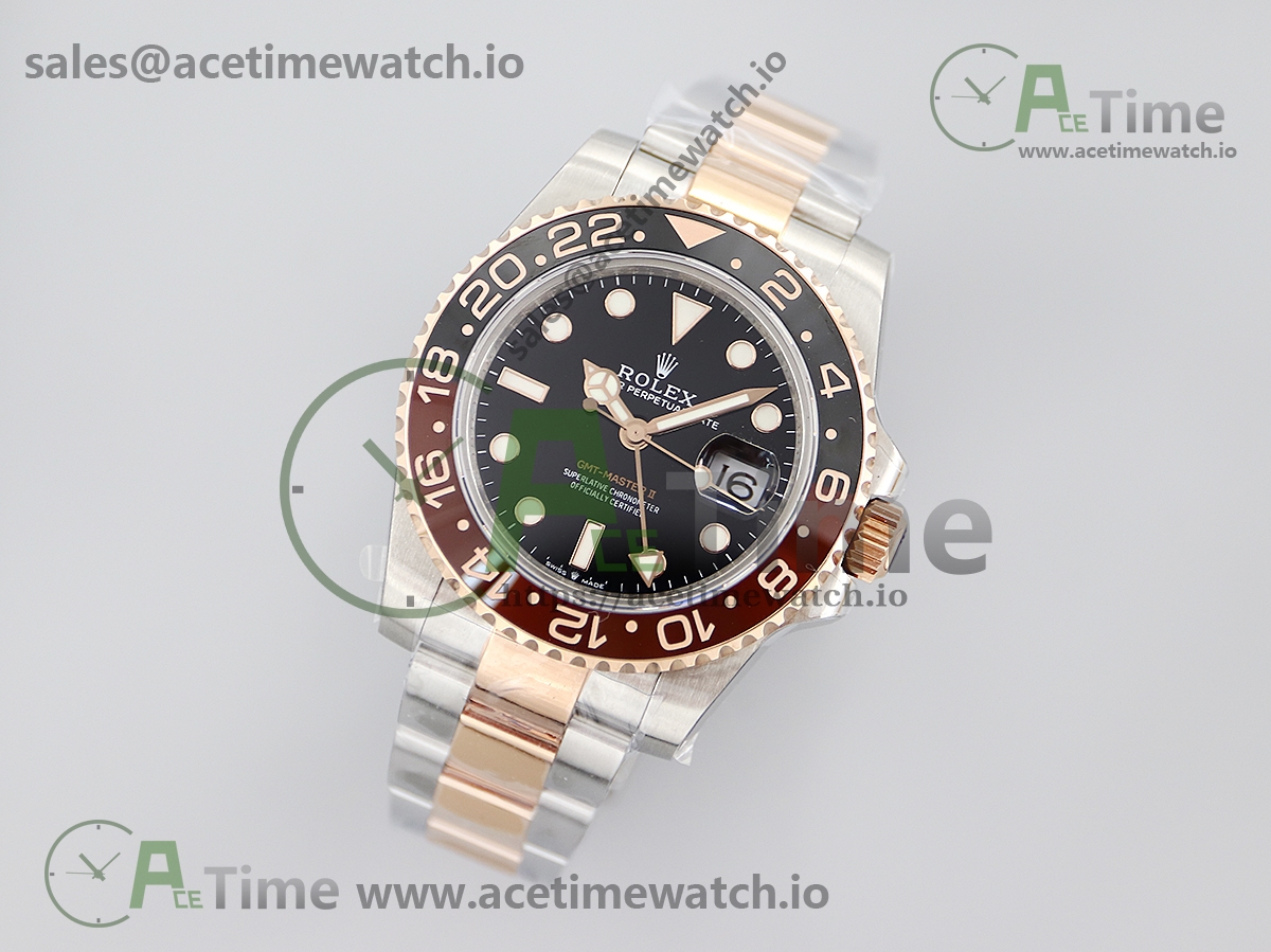 5 GMT-Master II 126711 CHNR Black/Brown Ceramic 904L Steel Wrapped Gold GMF 1:1 Best Edition SA3285 CHS V3 - Image 1