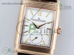 Reverso Tribute 49x29mm Two Face MGF 18K Gold Best Edition 1:1 Brown Leather Strap 854A/2 movement - Image 2