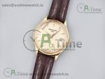 Calatrava 5227R SS 3KF 1:1 Best Edition White Dial on Brown Leather Strap A324 Super Clone V2