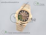 Nautilus 5711/1R RG 3KF 1:1 Best Edition Brown Textured Dial on RG Bracelet A324 Super Clone V2