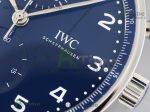 Portugieser Chronograph Edition “150 Years” IW371601 ZF 1:1 Best Edition Blue Dial on Black Leather Strap A7750 (Slim Movement) - Image 3