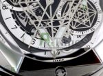 Big Bang Sang Bleu II Chrono SS HRF Best Edition White Dial on Black Gummy Strap A7750 - Image 4