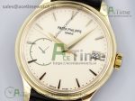 Calatrava 5227G SS 3KF 1:1 Best Edition White Dial Black Leather Strap A324 Super Clone V2 - Image 2