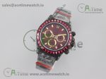 Daytona Project PVD Red Dial on PVD Bracelet A7750
