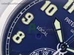 Calatrava 5524G Pilot Travel Time GRF Blue Dial on Black Leather Strap MIYOTA 9015 - Image 5