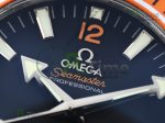 Planet Ocean Professional Orange Bezel 45mm 1:1 OMF Best Edition on Rubber Strap A8500 (Black Balance Wheel) - Image 3