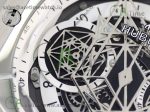 Big Bang Sang Bleu II Chrono SS HRF Best Edition White Dial on Black Gummy Strap A7750 - Image 5