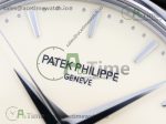 Calatrava 5227 SS 3KF 1:1 Best Edition Off-White Dial Black Leather Strap A324 Super Clone V2 - Image 3