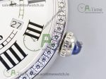 Ronde Solo de Cartier 42mm ZF 1:1 Best Edition White Dial on Black Leather Strap MIYOTA 9015 - Image 6