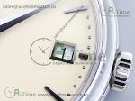 Calatrava 5227 SS 3KF 1:1 Best Edition Off-White Dial Black Leather Strap A324 Super Clone V2 - Image 4