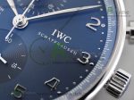 Portuguese Chrono IW371491 ZF 1:1 Best Edition Blue Dial on Black Leather Strap A7750 (Same Thickness as Genuine) - Image 4