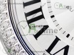 Ballon Bleu 36mm SS v6F 1:1 Best Edition White Textured Dial on Black Leather Strap SEIKO NH05A - Image 5