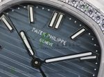 Nautilus 5711/1A 3KF 1:1 Best Edition Blue Dial Diamonds Bezel on SS Bracelet 324CS (Free box) - Image 5
