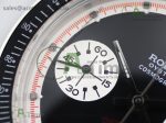 Daytona Newman Sandblasted SS Black/White Dial on SS Bracelet A7750 - Image 6