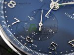 Portuguese Chrono IW371491 ZF 1:1 Best Edition Blue Dial on Black Leather Strap A7750 (Same Thickness as Genuine) - Image 5