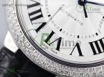 Ballon Bleu 36mm SS v6F 1:1 Best Edition White Textured Dial on Black Leather Strap SEIKO NH05A - Image 6