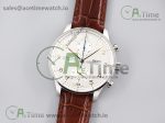 Portuguese Chrono IW371604 ZF 1:1 Best Edition White Dial on Brown Leather Strap A69355
