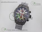 Calibre Heuer 01 Chrono 43mm Ceramic XF 1:1 Best Edition Skeleton Dial on Ceramic Bracelet A1887
