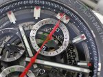 Calibre Heuer 01 Chrono 43mm SS XF 1:1 Best Edition Skeleton Dial Red Hand on SS Bracelet A1887 - Image 3
