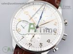 Portuguese Chrono IW371604 ZF 1:1 Best Edition White Dial on Brown Leather Strap A69355 - Image 2