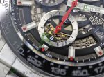 Calibre Heuer 01 Chrono 43mm SS XF 1:1 Best Edition Skeleton Dial Red Hand on SS Bracelet A1887 - Image 5