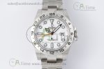 Explorer II 42mm 216570 Black 904L SS GMF 1:1 Best Edition White Dial on Bracelet A3186 CHS V2