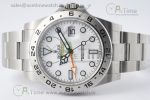 Explorer II 42mm 216570 Black 904L SS GMF 1:1 Best Edition White Dial on Bracelet A3186 CHS V2 - Image 6