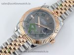 DateJust 41 126331 TWF 1:1 Best Edition 904L Steel Gray Dial Green Roman Marker on SS/RG Jubilee Bracelet SA3235 - Image 9