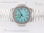 Nautilus 5711 3KF 1:1 Best Edition Tiffany Blue Dial on SS Bracelet A324 Super Clone V2 - Image 6