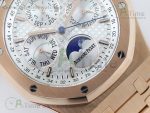 Royal Oak 41mm Complicated 26574 RG APSF1:1 Best Edition Silver Dial on RG Bracelet A5134 - Image 5