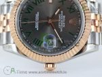 DateJust 41 126331 TWF 1:1 Best Edition 904L Steel Gray Dial Green Roman Marker on SS/RG Jubilee Bracelet SA3235 - Image 8