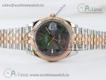 DateJust 41 126331 TWF 1:1 Best Edition 904L Steel Gray Dial Green Roman Marker on SS/RG Jubilee Bracelet SA3235 - Image 2