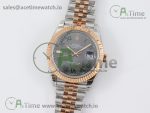 DateJust 41 126331 TWF 1:1 Best Edition 904L Steel Gray Dial Green Roman Marker on SS/RG Jubilee Bracelet SA3235