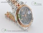 DateJust 41 126331 TWF 1:1 Best Edition 904L Steel Gray Dial Green Roman Marker on SS/RG Jubilee Bracelet SA3235 - Image 3