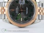 DateJust 41 126331 TWF 1:1 Best Edition 904L Steel Gray Dial Green Roman Marker on SS/RG Jubilee Bracelet SA3235 - Image 7