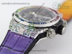 Big Bang Unico Rainbow King SS 45mm ZF 1:1 Best Edition on Rainbow Gummy Strap A1242 - Image 10