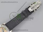 Master Tourbillon SS TWF Diamonds Bezel Blue MOP Dial on Black Leather Strap - Image 10