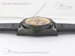 Chronomat 44mm Blacksteel GF 1:1 Special Edition Yellow Dial on Black Rubber Strap A7750 - Image 11