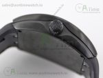 Vanguard V45 DLC ABF 1:1 Best Edition Black Textured Dial on Black Rubber Strap MIYOTA 9015 - Image 13