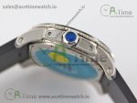 Calibre De Cartier Diver SS Black JF 1:1 Best Edition on Black Rubber Strap A23J - Image 13