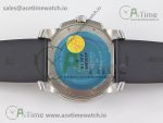 Calibre De Cartier Diver SS Black JF 1:1 Best Edition on Black Rubber Strap A23J - Image 14