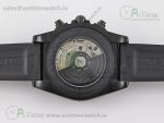 Chronomat 44mm Blacksteel GF 1:1 Special Edition Yellow Dial on Black Rubber Strap A7750 - Image 14