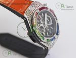 Big Bang Unico Rainbow King SS 45mm ZF 1:1 Best Edition on Rainbow Gummy Strap A1242 - Image 2