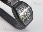 Vanguard V45 DLC ABF 1:1 Best Edition Black Textured Dial on Black Rubber Strap MIYOTA 9015 - Image 2