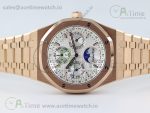 Royal Oak 41mm Complicated 26574 RG APSF1:1 Best Edition Silver Dial on RG Bracelet A5134 - Image 6
